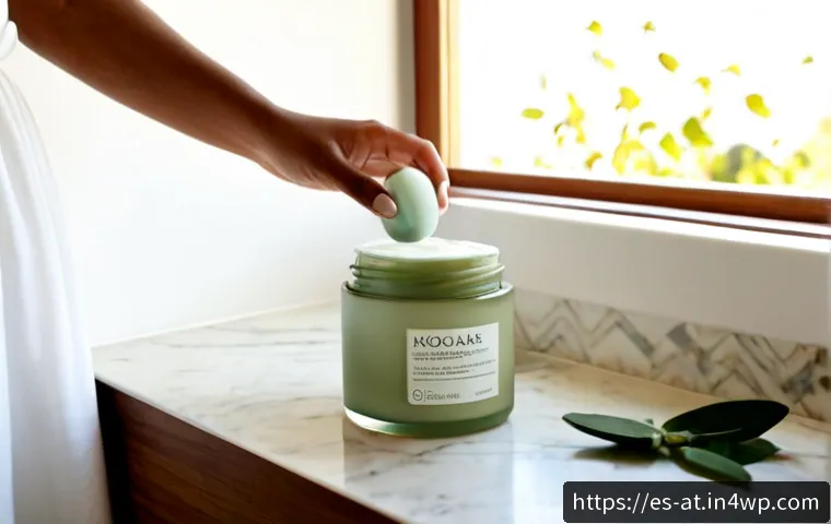 리필 가능한 수분 크림 제품 추천 - Photorealistic skincare product scene featuring an elegant refillable moisturizer jar with its inner...